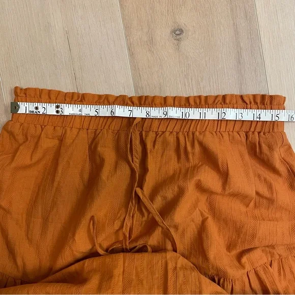 Cider Rust Orange Tiered Maxi Skirt - Picture 5 of 6